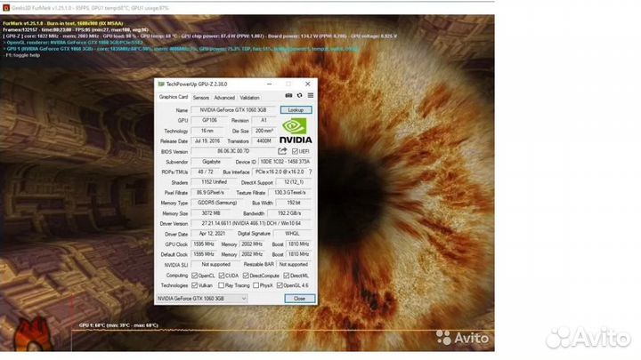 Gigabyte geforce Windforce gtx 1060 dual