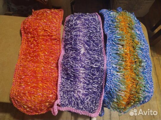 Вязаные мочалки