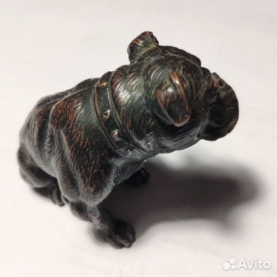 Бронзовая статуэтка английского бульдога