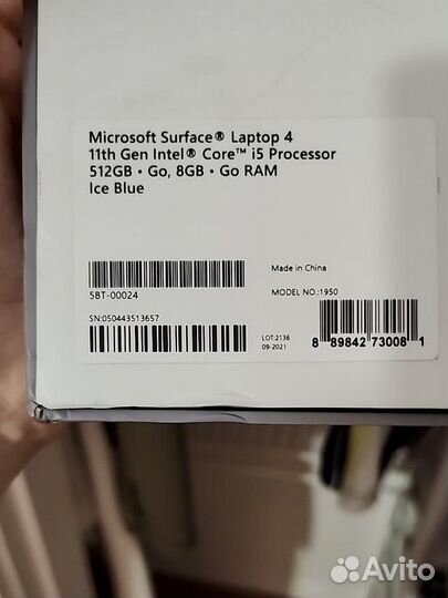 Ноутбук Microsoft Surface Laptop 4