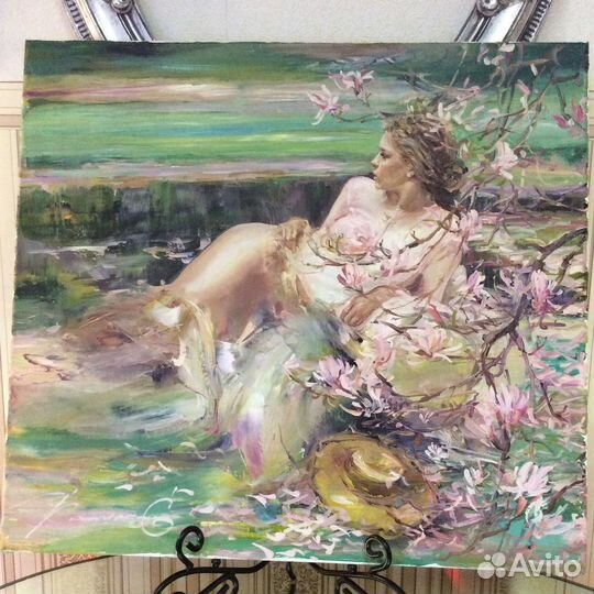 Живопись. Ню. Весна», Елена Капустина.Живопись