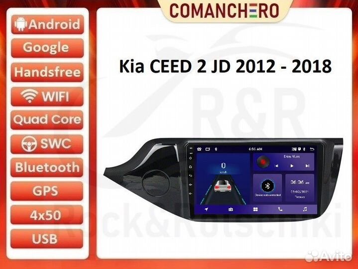 Магнитола KIA Ceed 2012-2019 Android