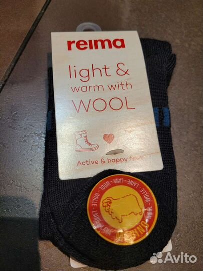 Шерстяные носки детские Reima р.22-25