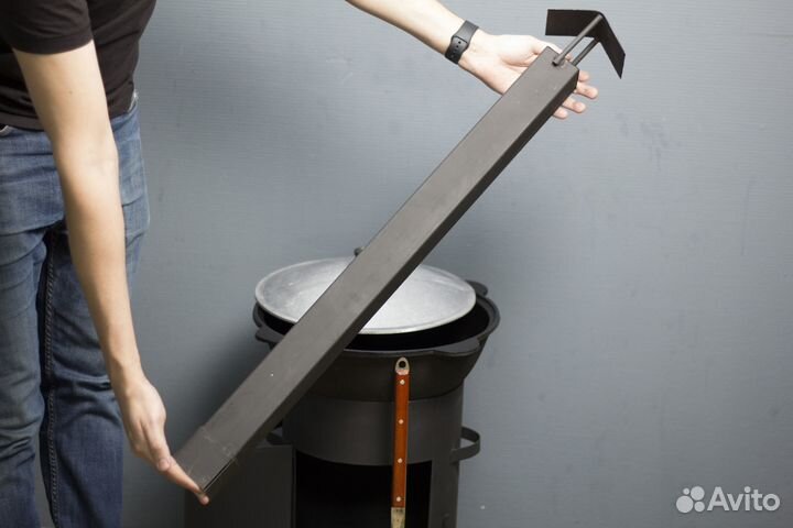 Казан 10 л. + Печь с трубой (Шумовка в подарок)