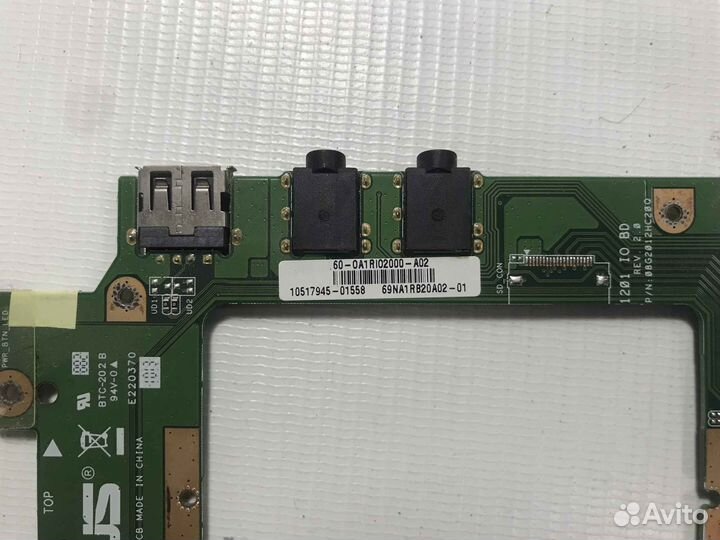Плата USB и Audio для Asus Eee PC 1201HA