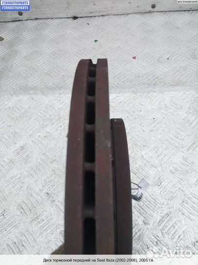 Диск тормозной перед seat Ibiza III (6L1), 2005