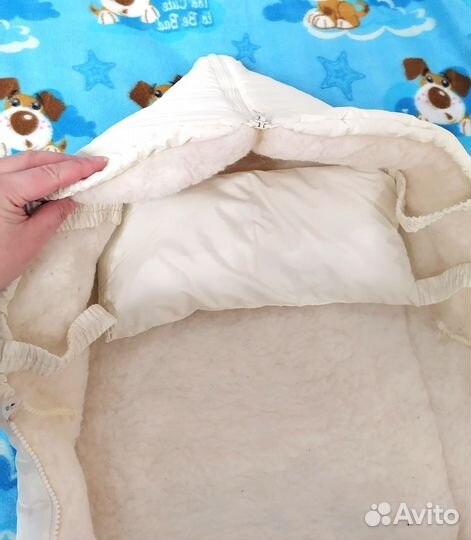 Конверт в коляску на овчине и демисезонный