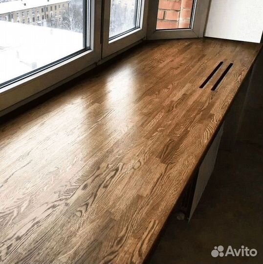 Подоконник из дуба под заказ