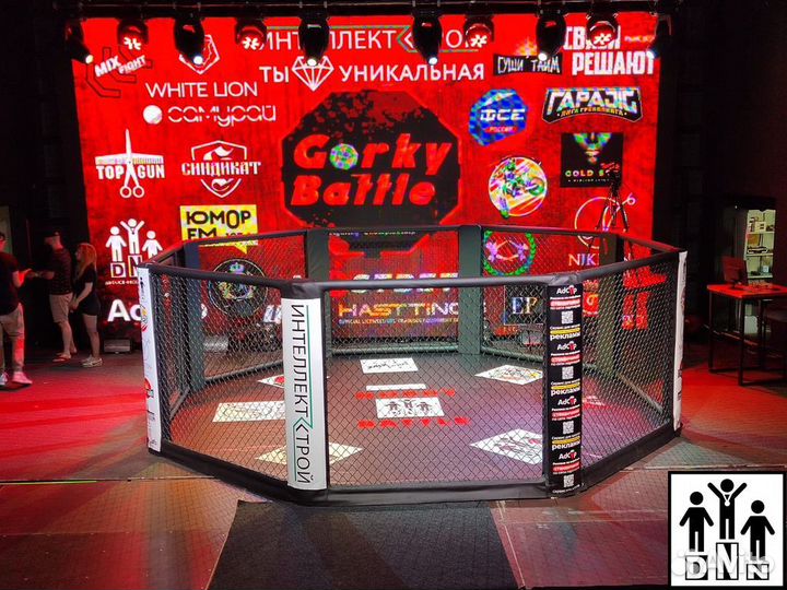 Ринг (клетка) для мма напольная (диаметр 5 м) DNN