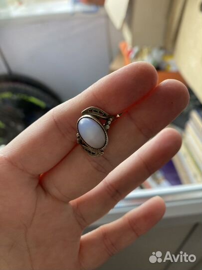 Винтажное кольцо. Лунный камень