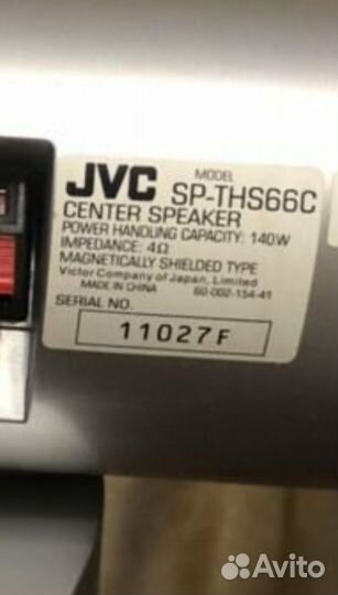 Акустика колонки jvc + сабвуфер jvc