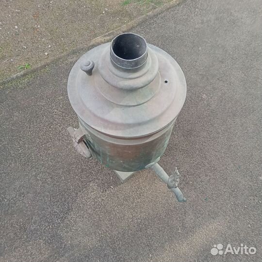Самовар на дровах медный