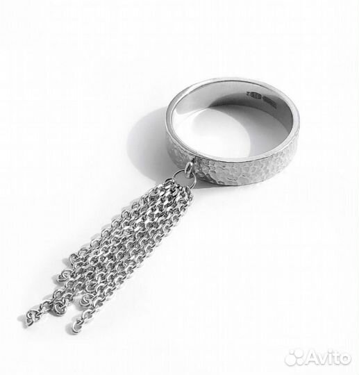 Кольцо с цепочкой
