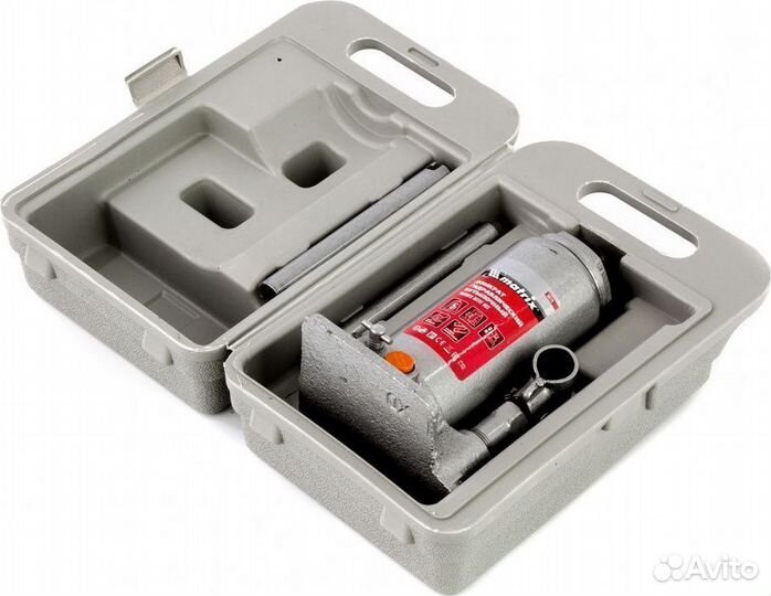 Домкрат Matrix бутылочный, 5 т, 197-382 мм, в кейс