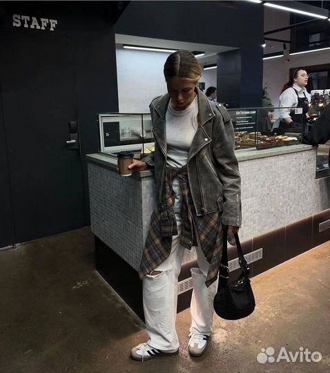 Рубашка в клетку женская