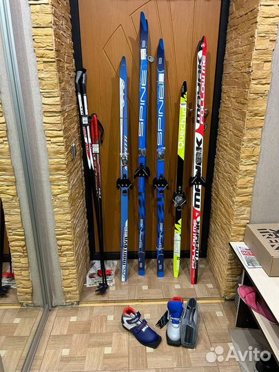 Комплекты беговых лыж на 75NN 100-210см