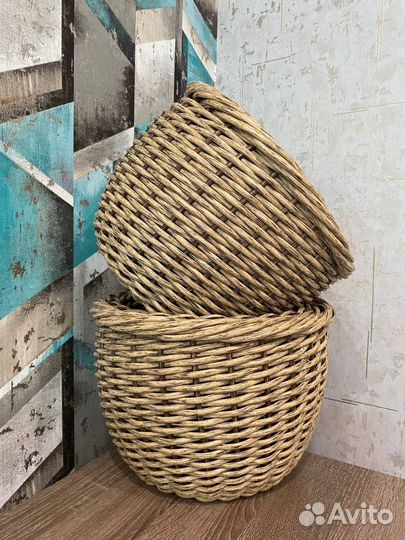 Кашпо из искусственного ротанга 12 л