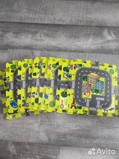 Коврик пазлы детский