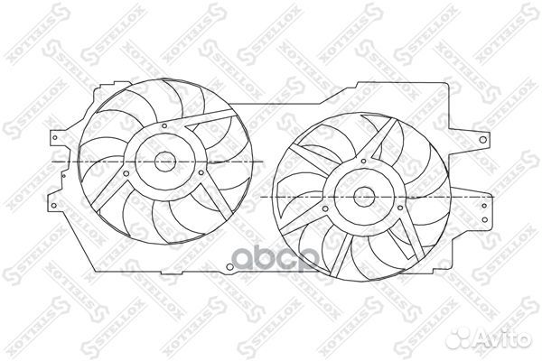 29-99107-SX вентилятор охлаждения Chrysler Voy