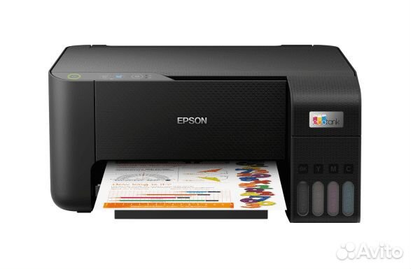 Мфу Epson L3210 с оригинальной снпч и чернилами