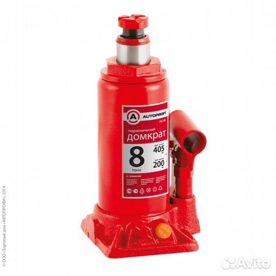 DG-08 домкрат бутылочный гидравлический, 8 тон