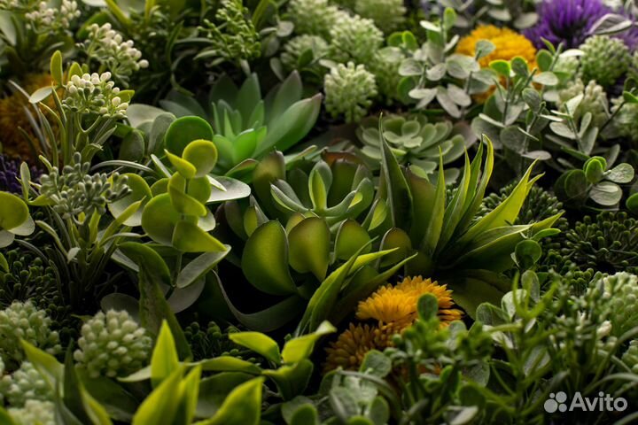 3D Фито картина, искусственные цветы, декор