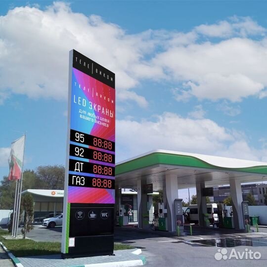 LED экраны для стелы АЗС