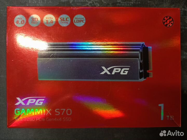SSD-диск adata 1 тб gammix S70 для PS5