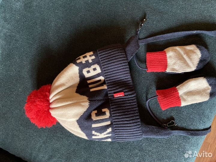 Шапка и варежки gulliver 48-50