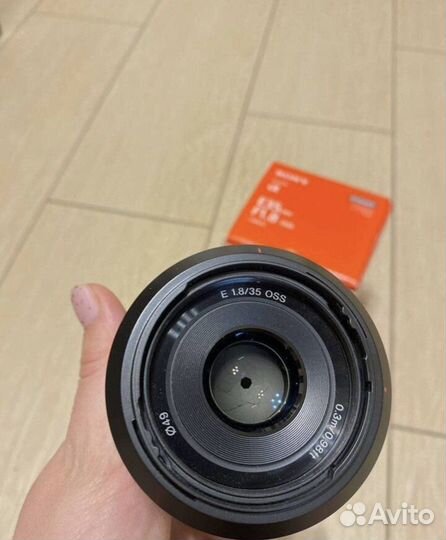 Обтектив sony 35 1.8mm e
