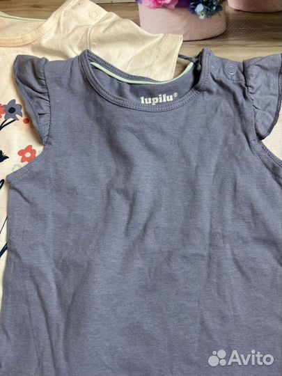 Футболка на девочку новая lupilu 74/80