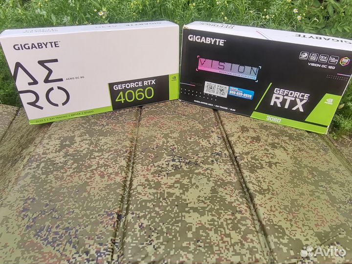 Новые RTX 4060 Aero + RTX 3060 Vision. Gigabyte