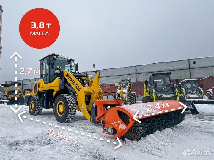 Фронтальный погрузчик Worker ZL20, 2024