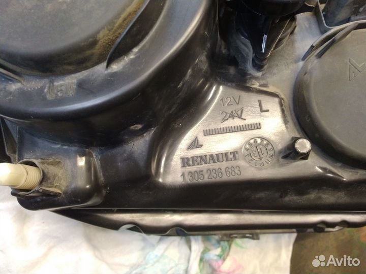 Фара левая renault duster