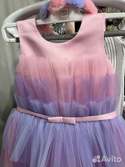 Платье для девочки, размер 122