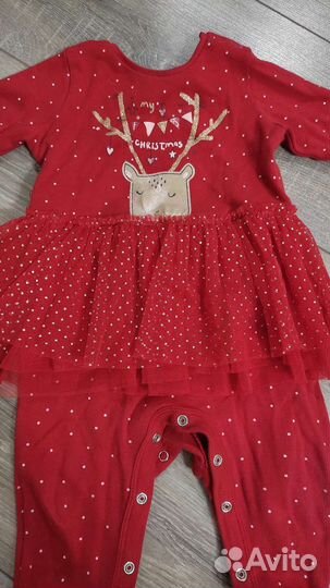 Новогодний костюм для девочки 6-9 м