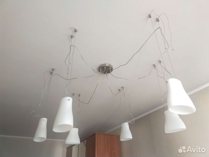 Люстра паук lussole б/у