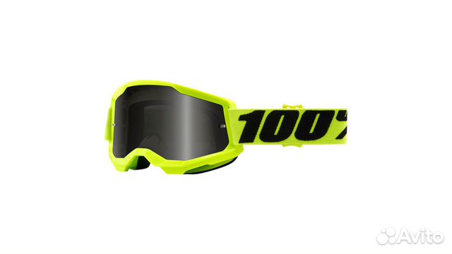 Очки 100 Strata 2 Sand Goggle Fluo Yellow / Smoke