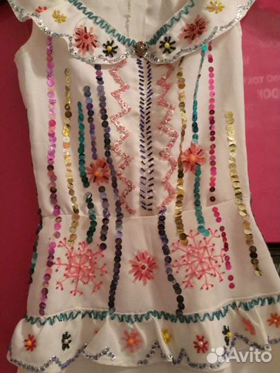 Платье снежинки новогоднее