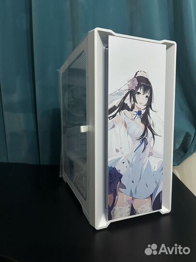 Белый кастомный корпус для пк M-ATX ITX