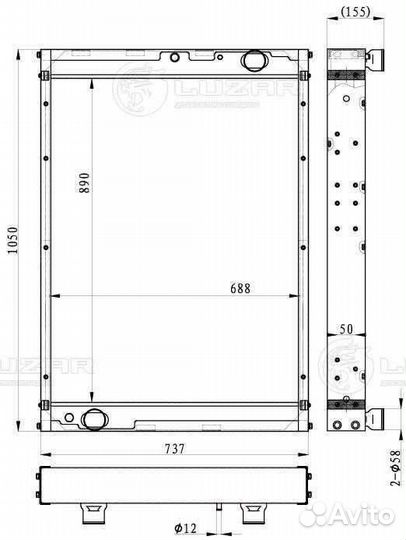 Радиатор охлаждения Камаз 6520