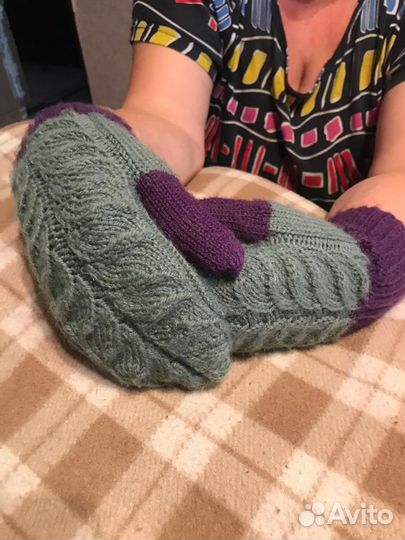 Варежки женские зимние