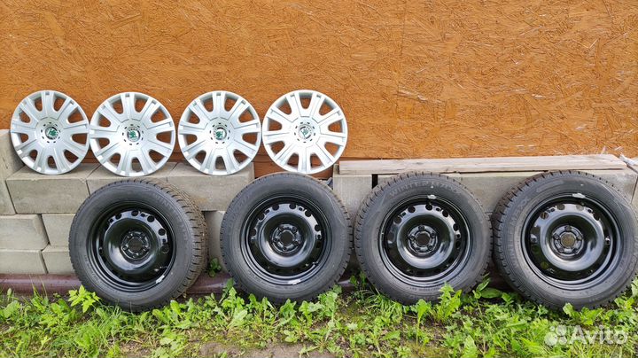 Колеса в сборе R15 зима для Skoda Rapid/Fabia/Polo