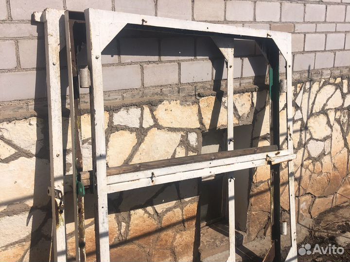 Ворота с калиткой распашные бу