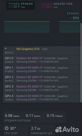 Видеокарты Radeon rx6800xt Sapphire nitro plus