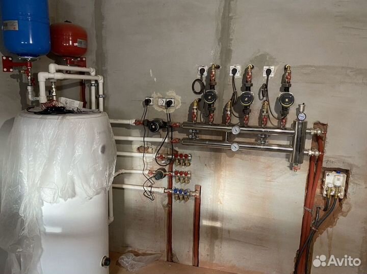 Монтаж отопления, водоснабжения