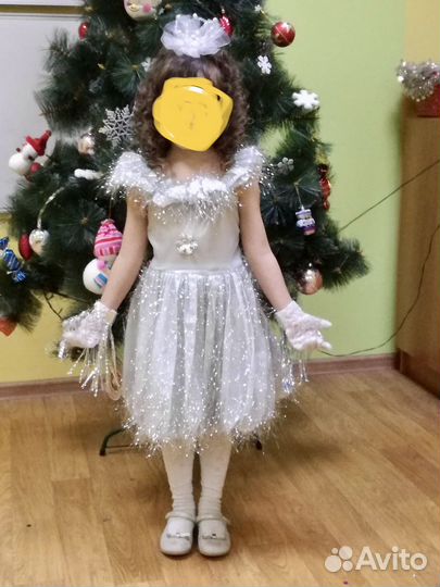Платье - Снежинка на нг утренник