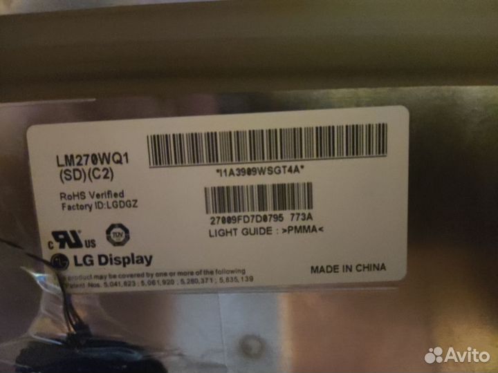 Матрица Apple iMac 27 2011 / mid отл.состояние