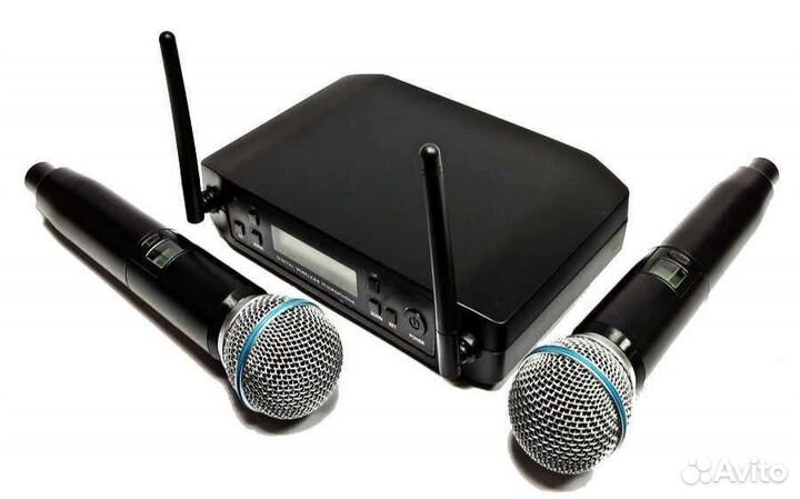 Микрофоны Shure 2ш Вокальные GLX-D4 Радио Pro Жк/Ц