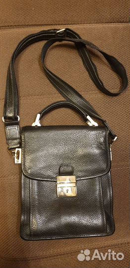 Барсетка кожаная мужская бу